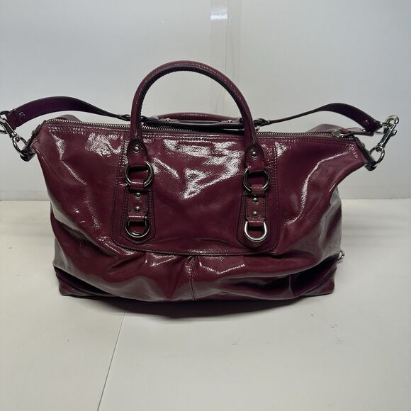 COACH Bella Small Leather Satchel Bag - Macy coach satchel handbag
